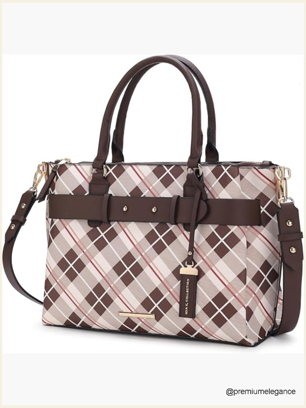 Vegan Leather Satchel Bag Crossbody Shoulder Handbag Top Handle